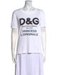 Dolce & Gabbana Graphic Print Crew Neck T-Shirt