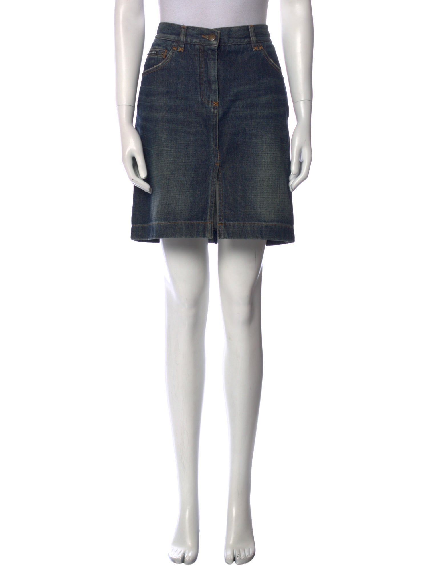 Dolce & Gabbana Distressed Accents Mini Skirt