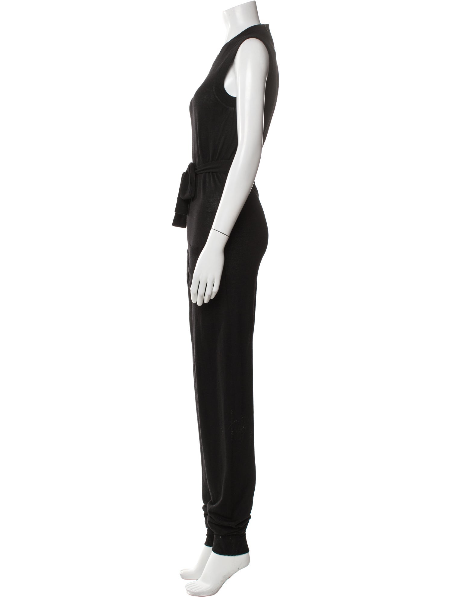 Dolce & Gabbana Virgin Wool Crew Neck Jumpsuit