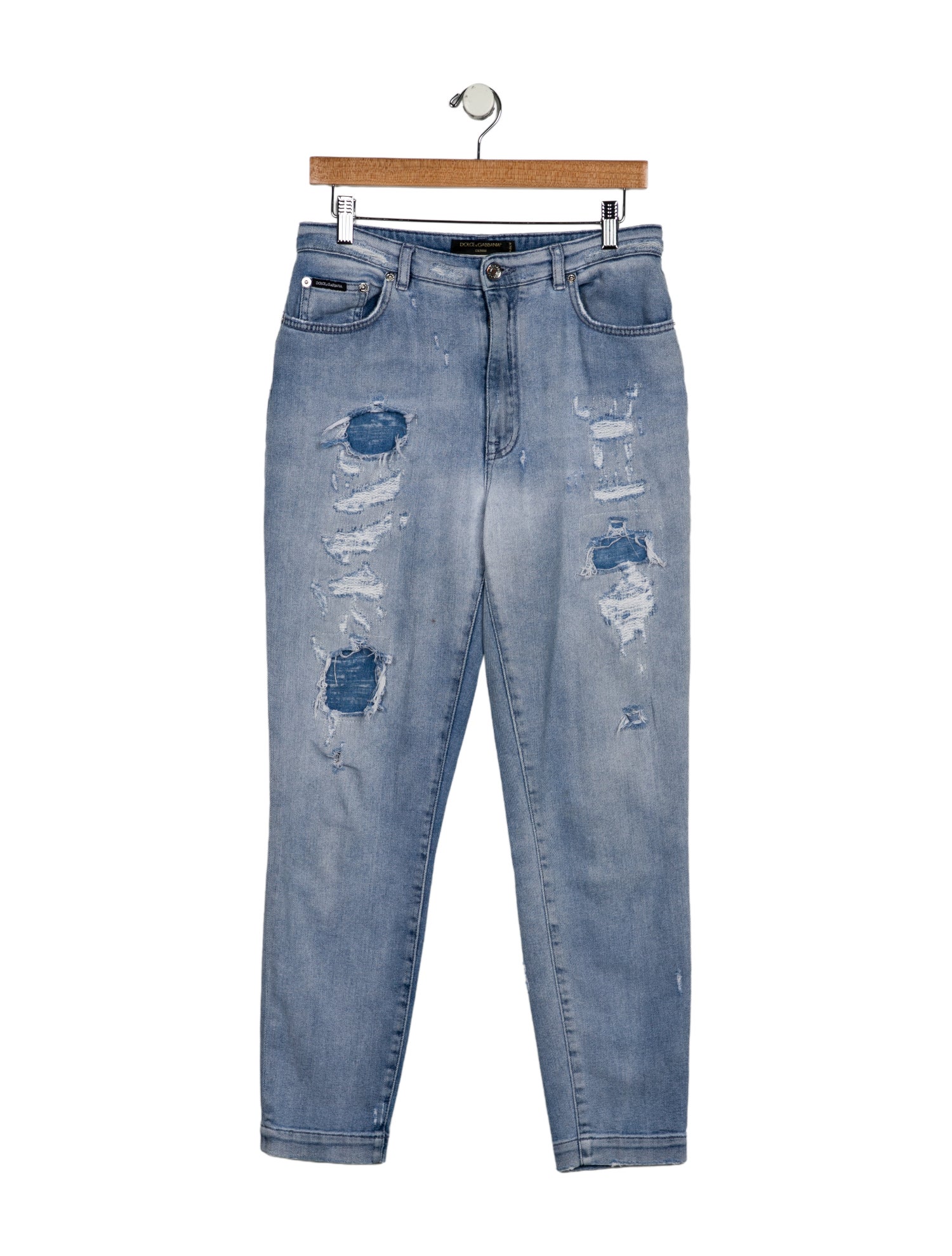 Dolce & Gabbana High-Rise Straight Leg Jeans