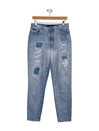 Dolce & Gabbana High-Rise Straight Leg Jeans