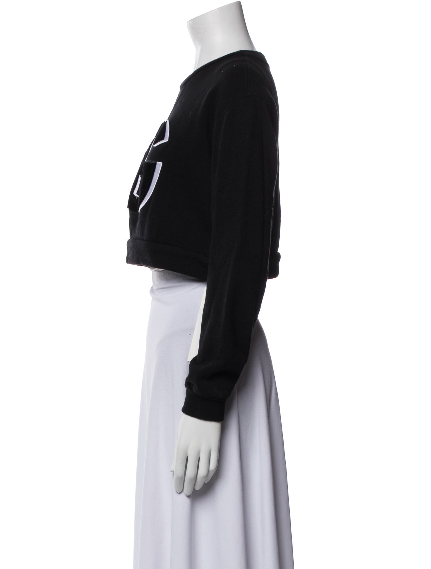 Dolce & Gabbana Graphic Print Crew Neck Crop Top