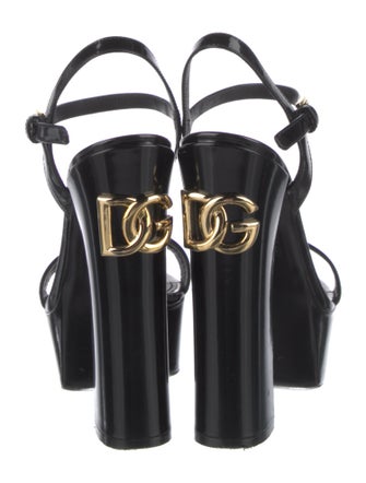 Dolce & Gabbana Patent Leather Sandals