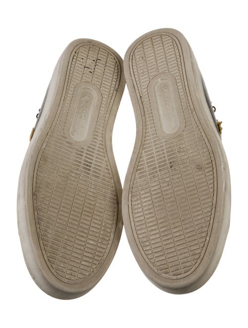 Dolce & Gabbana Leather Studded Accents Sneakers