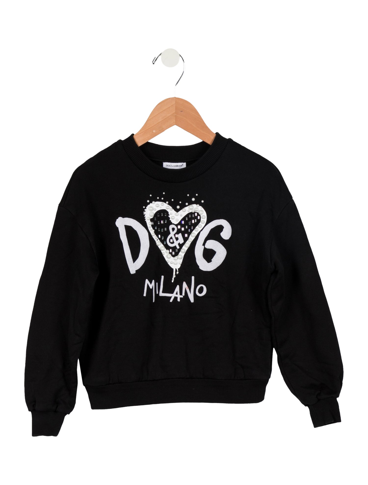 Dolce & Gabbana Toddler Girls' Logo Print Long Sleeve Sweatshirt