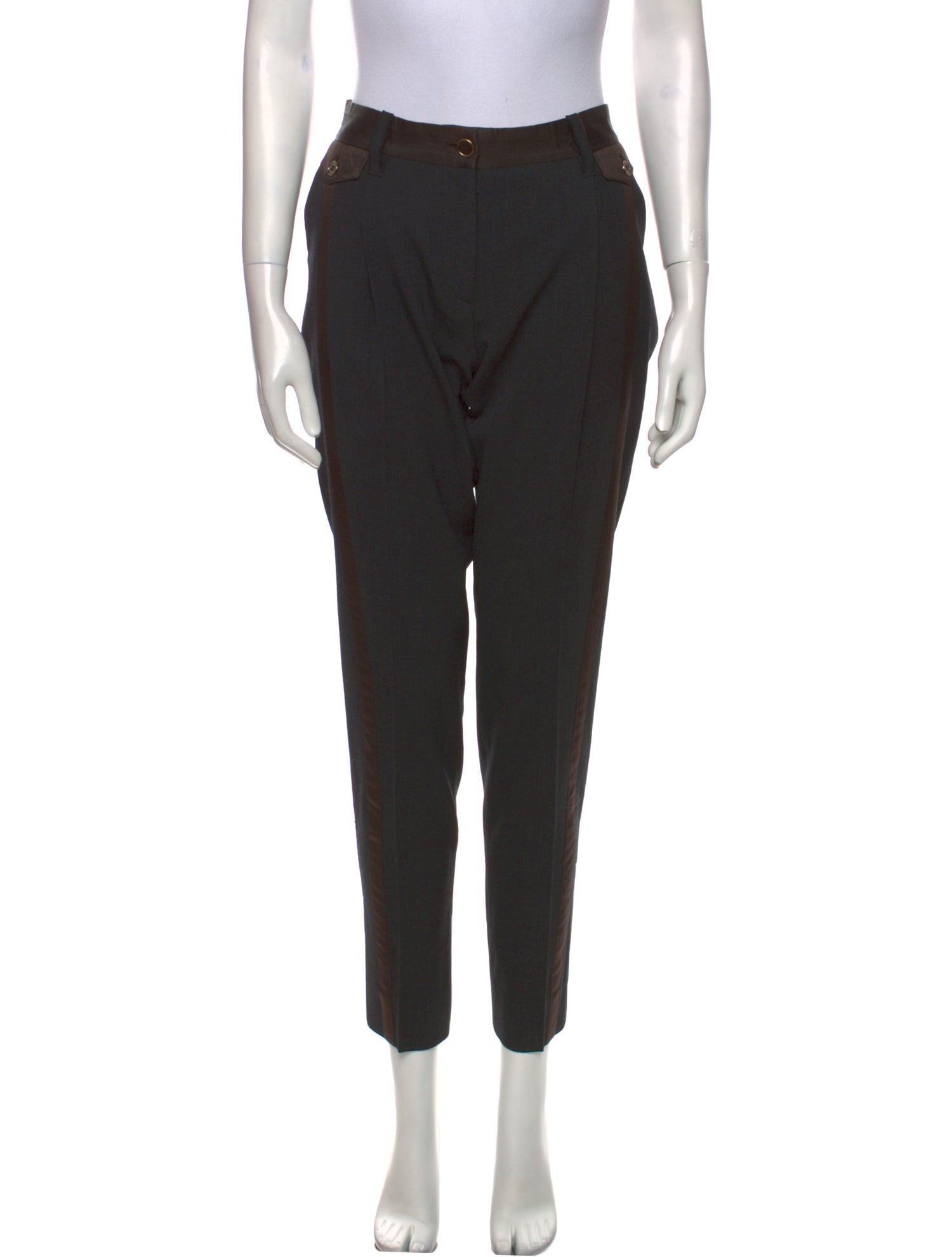 Dolce & Gabbana Virgin Wool Skinny Leg Pants