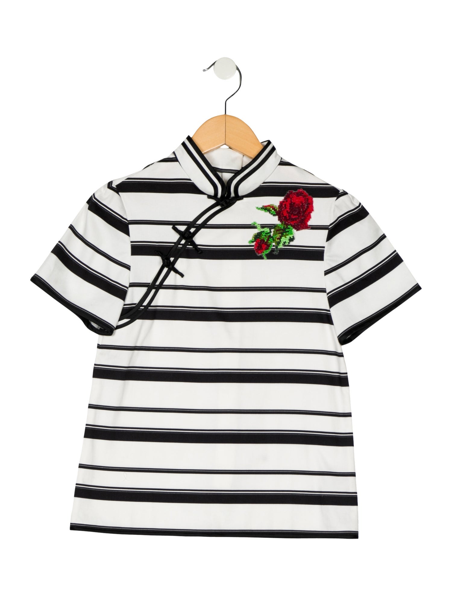 Dolce & Gabbana Girls Short Sleeve Striped Shirt