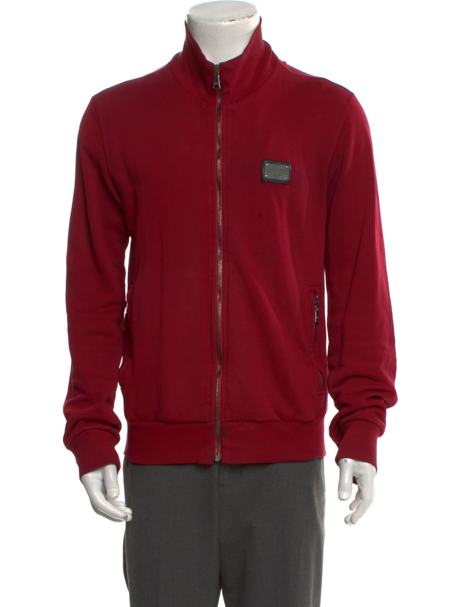 Dolce & Gabbana Mock Neck Long Sleeve Sweatshirt