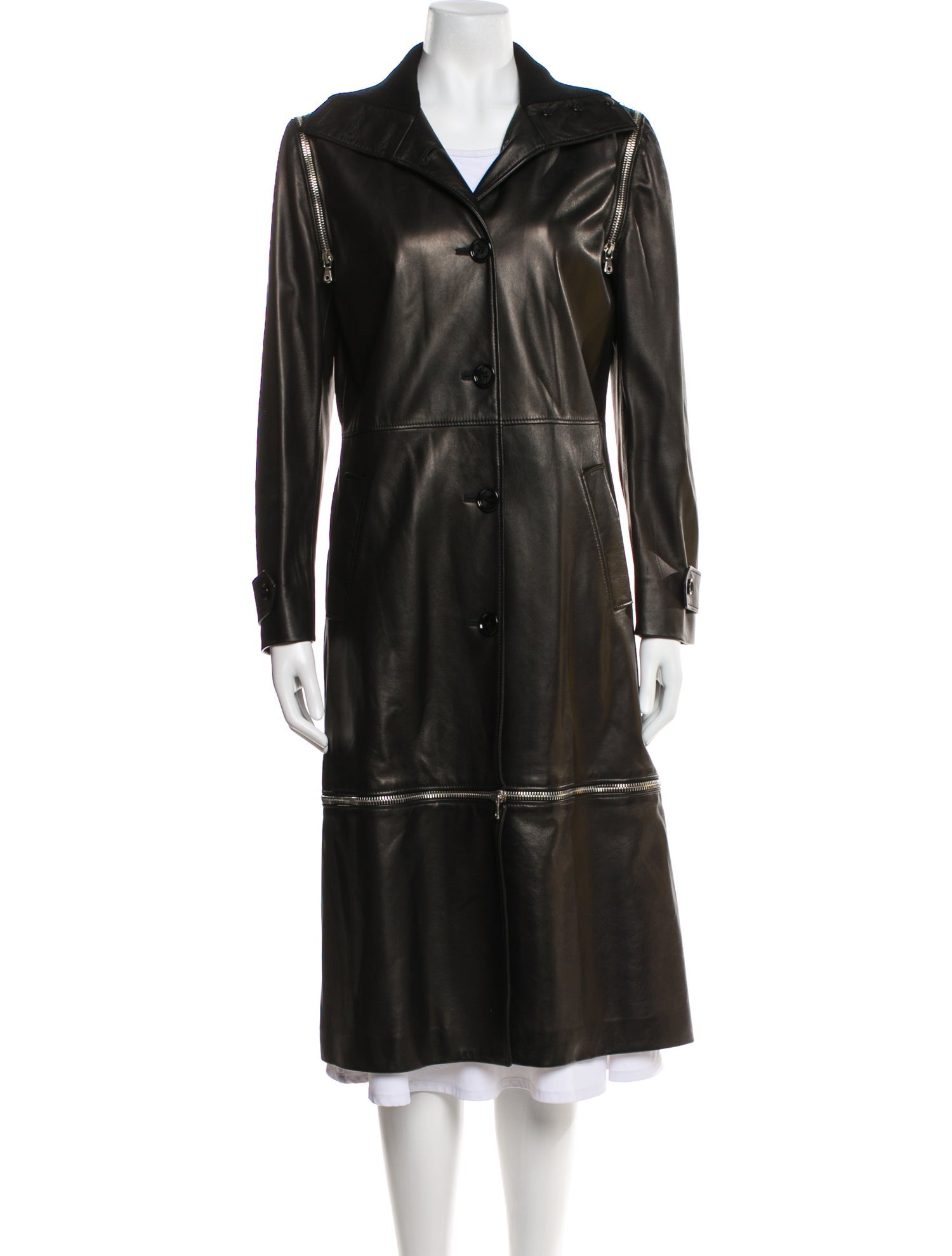 Dolce & Gabbana Leather Trench Coat