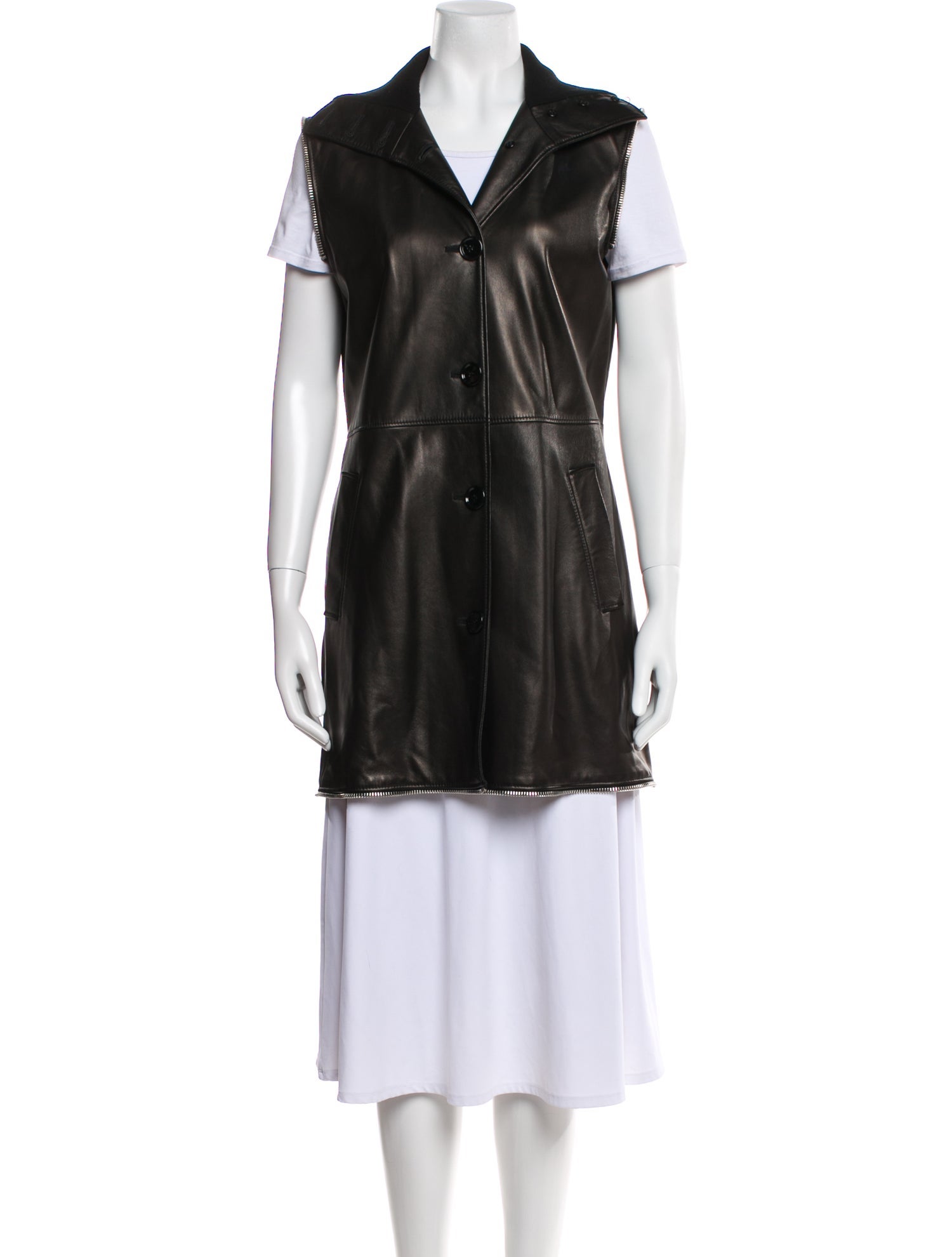 Dolce & Gabbana Leather Trench Coat