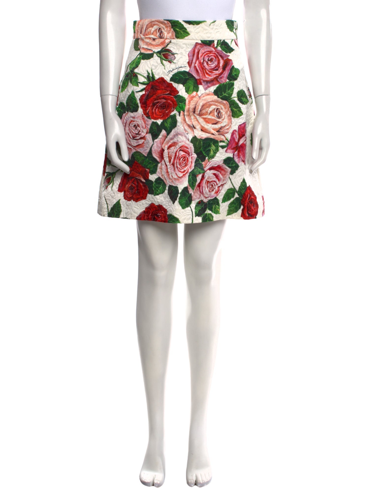 Dolce & Gabbana Floral Print Mini Skirt