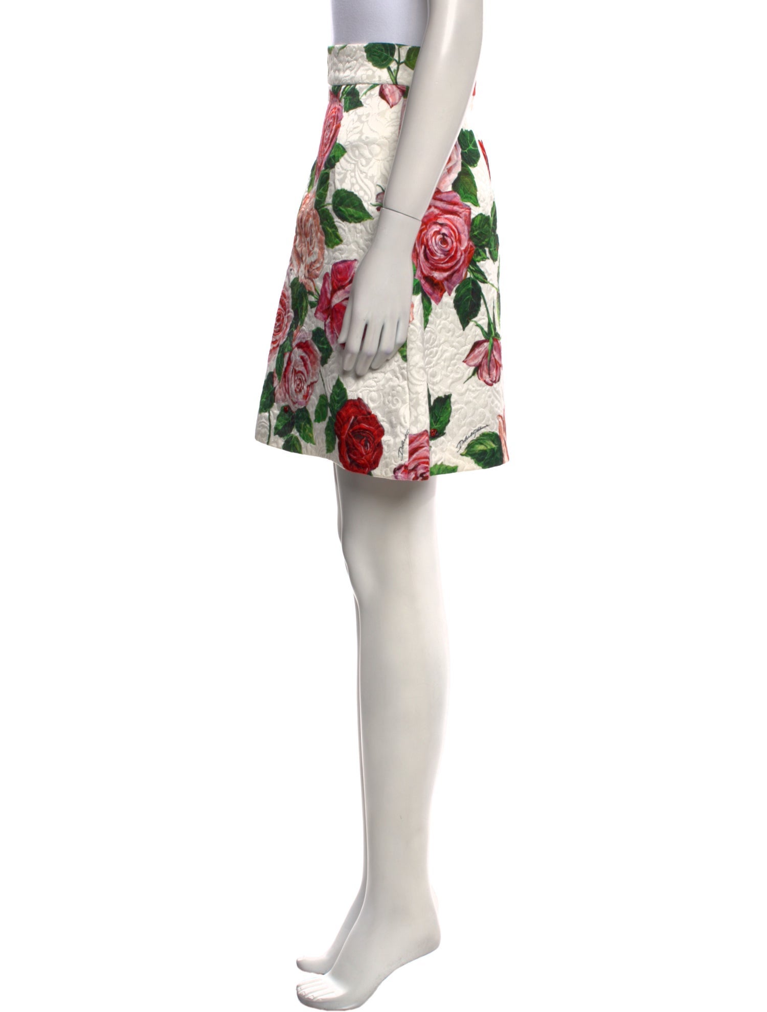 Dolce & Gabbana Floral Print Mini Skirt