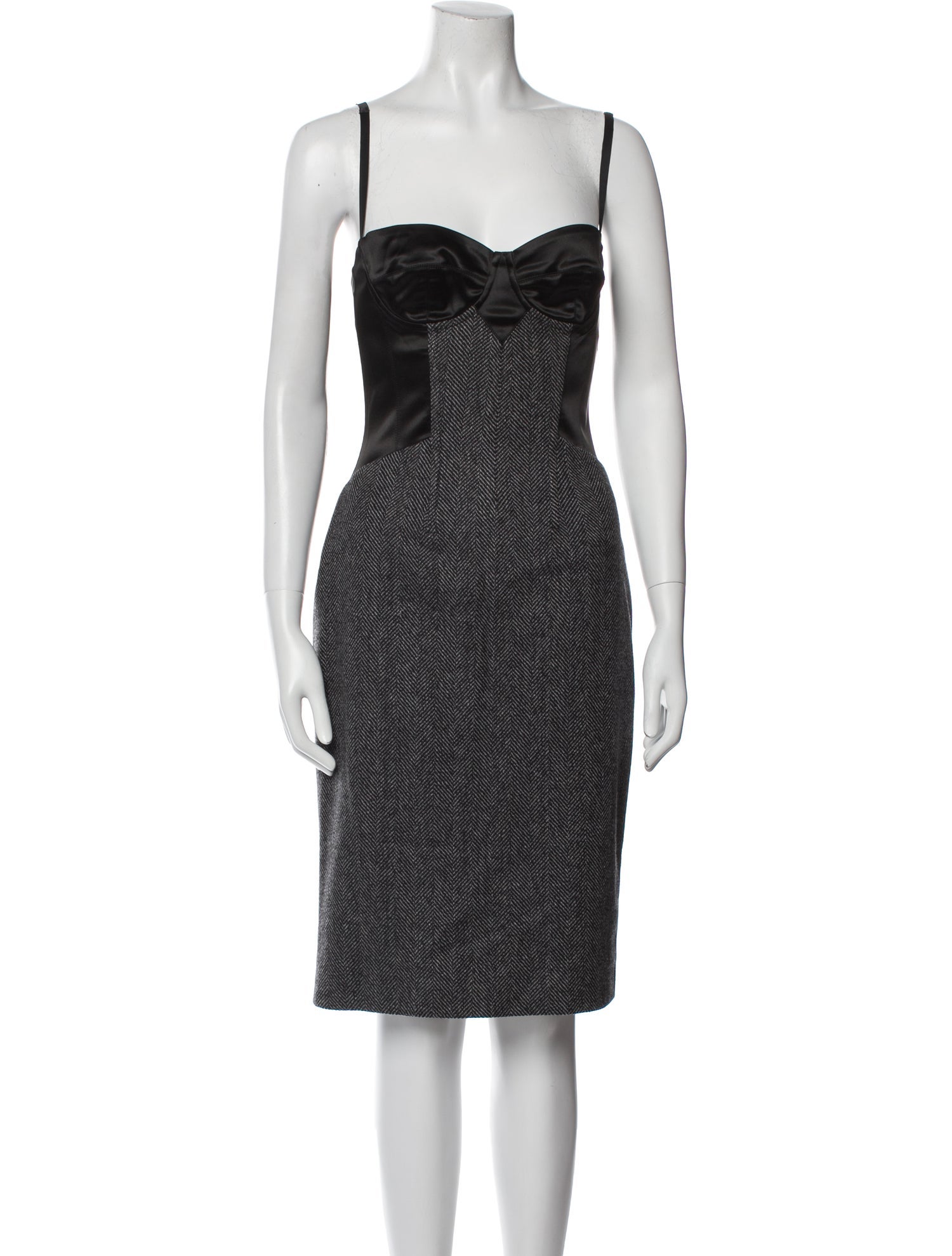 Dolce & Gabbana Square Neckline Knee-Length Dress