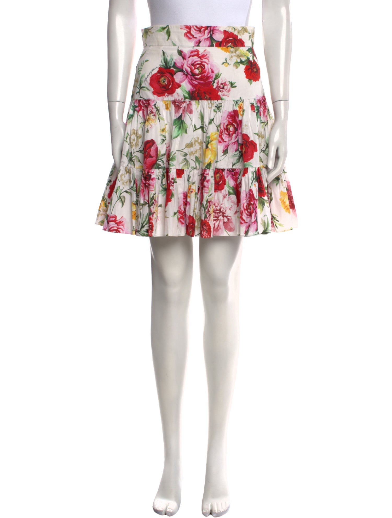 Dolce & Gabbana Floral Print Mini Skirt