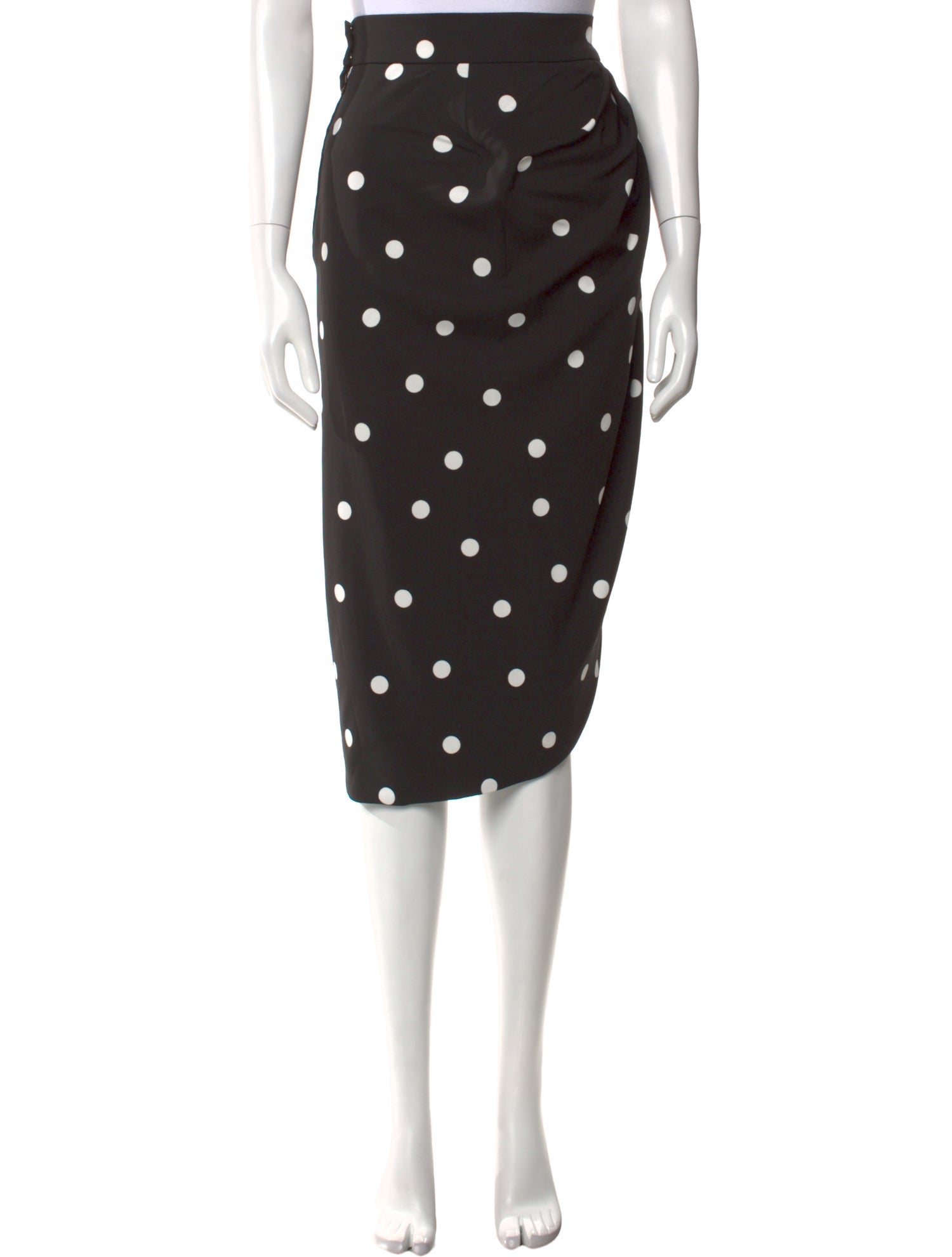 Dolce & Gabbana Polka Dot Print Midi Length Skirt