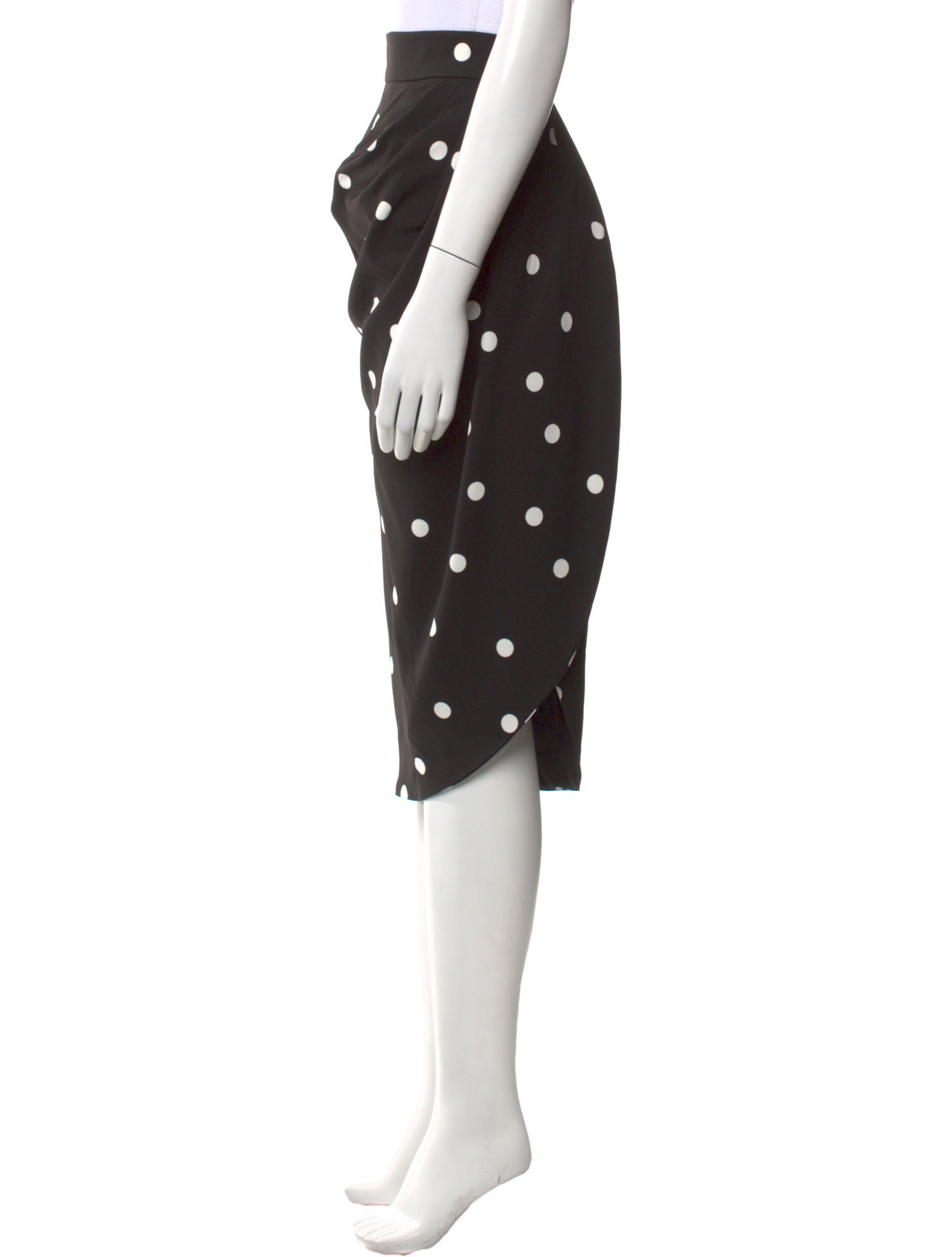Dolce & Gabbana Polka Dot Print Midi Length Skirt