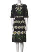 Dolce & Gabbana Floral Print Midi Length Dress