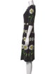 Dolce & Gabbana Floral Print Midi Length Dress