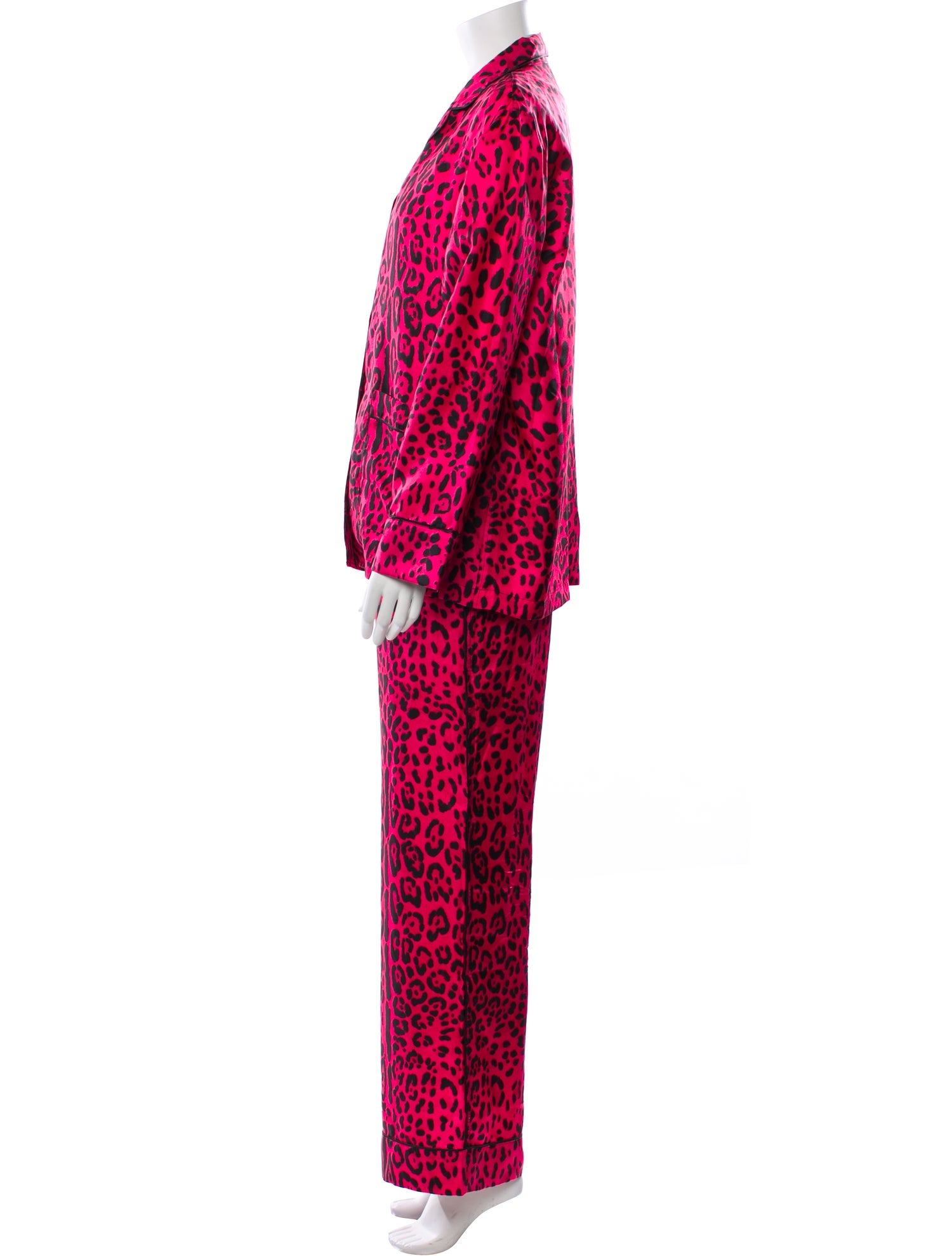 Dolce & Gabbana Silk Animal Print Pant Set