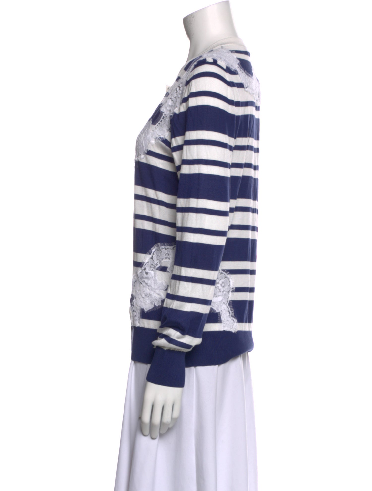 Dolce & Gabbana Silk Striped Sweater