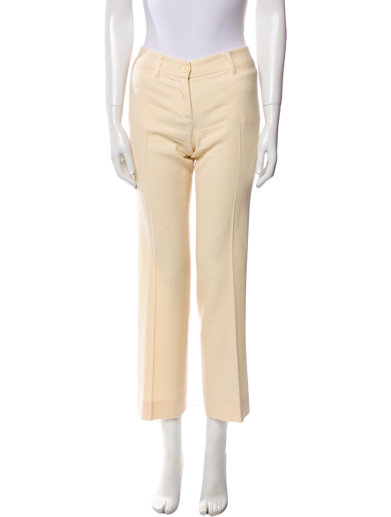 Dolce & Gabbana Virgin Wool Wide Leg Pants