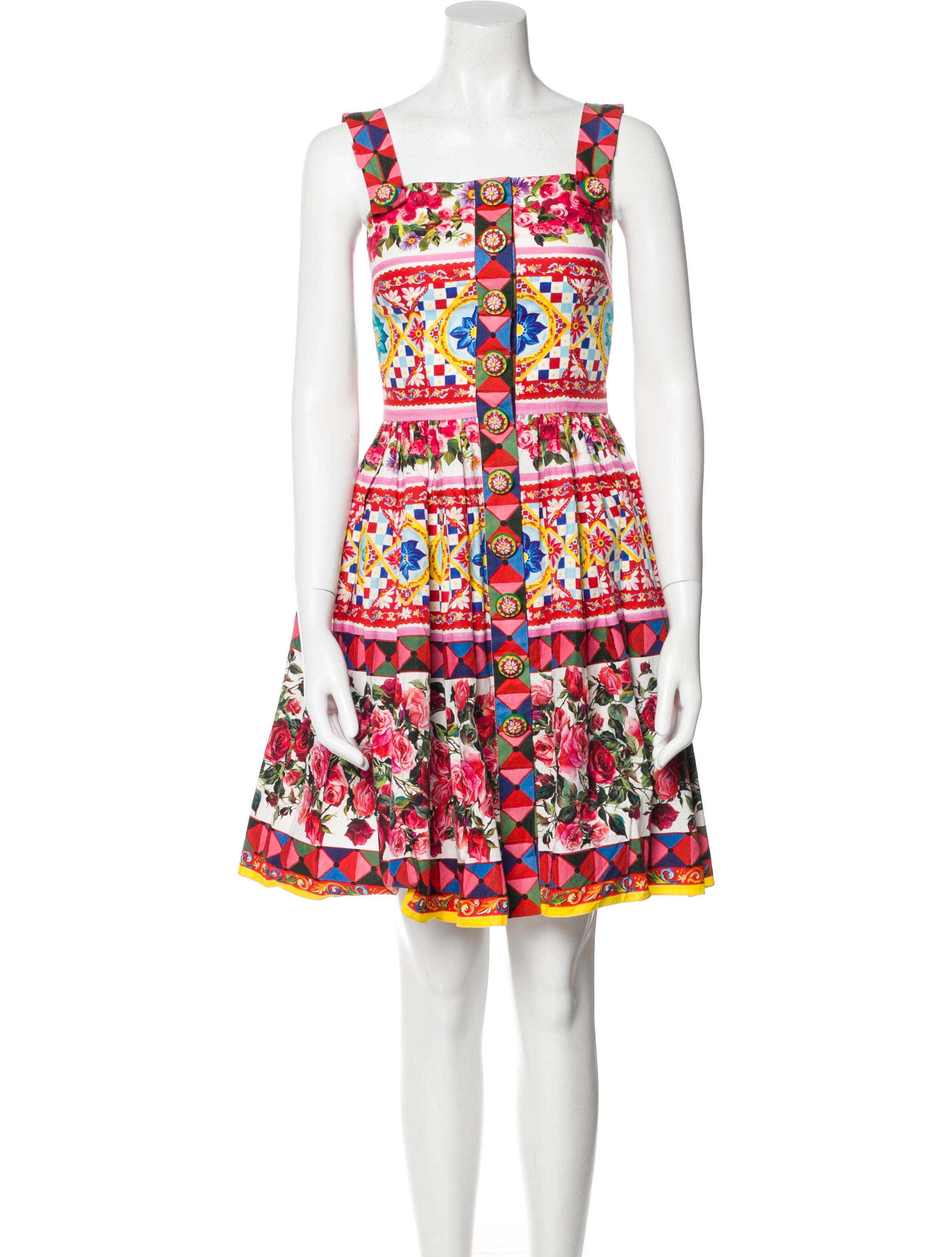 Dolce & Gabbana Floral Print Mini Dress