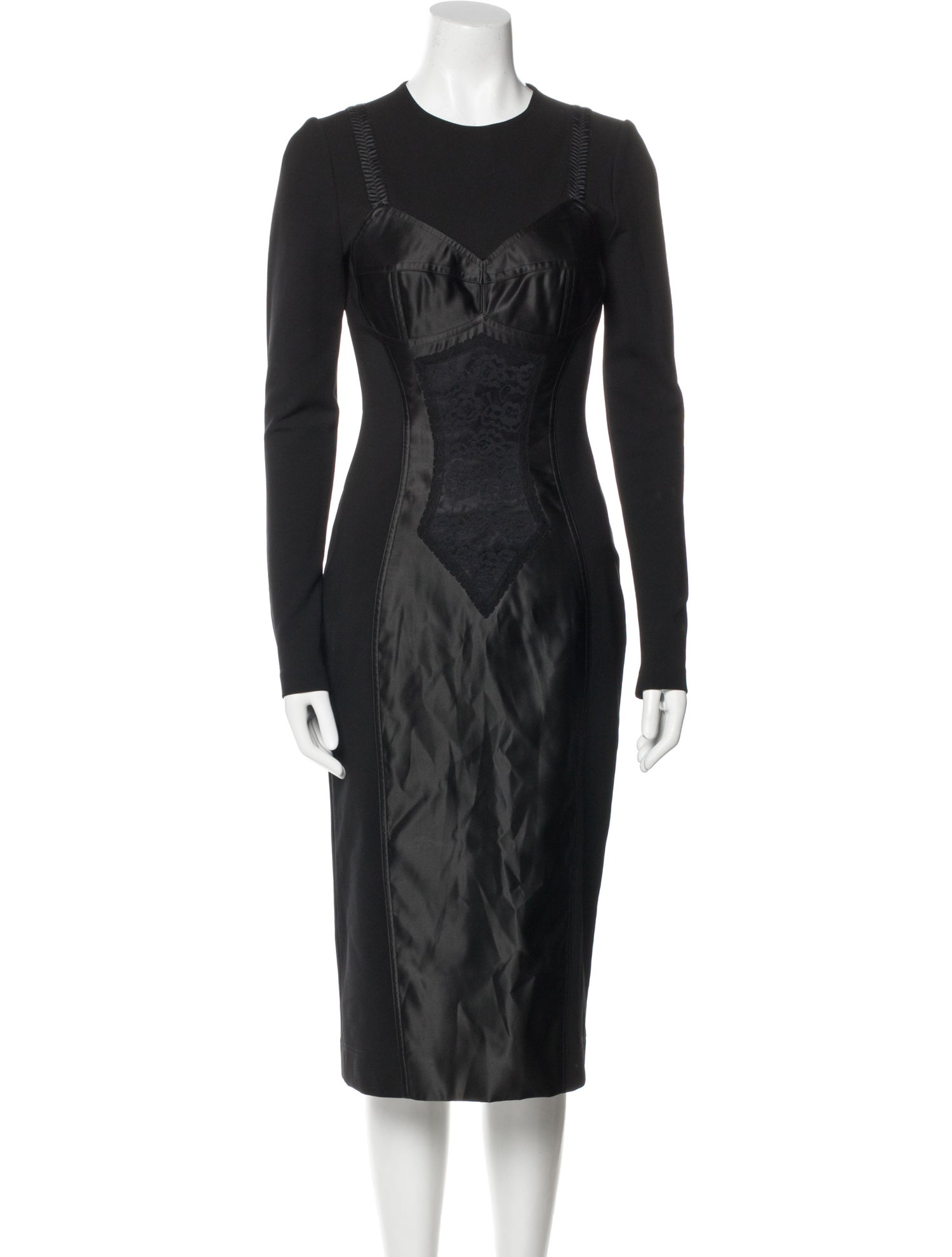 Dolce & Gabbana Crew Neck Midi Length Dress