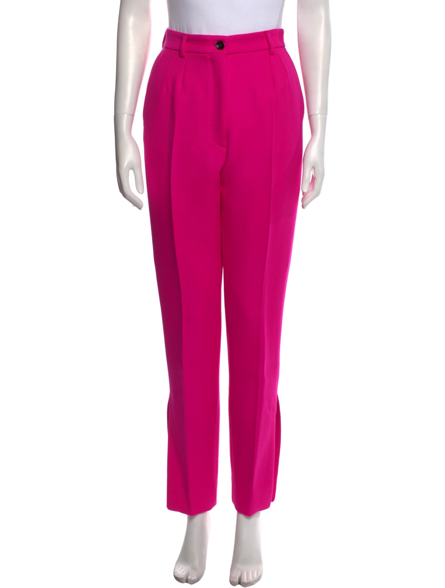 Dolce & Gabbana Virgin Wool Straight Leg Pants