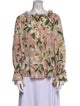 Dolce & Gabbana Silk Floral Print Blouse