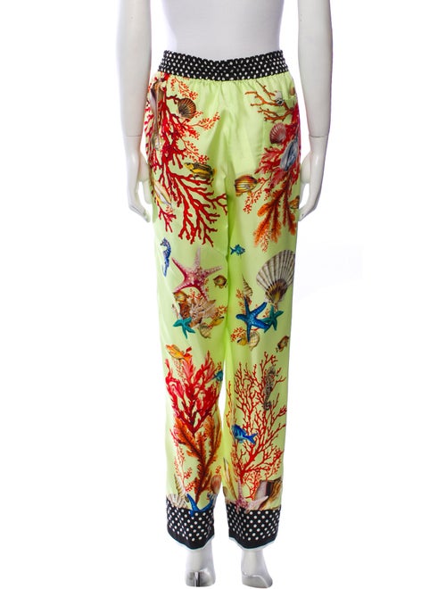 Dolce & Gabbana Silk Straight Leg Pants