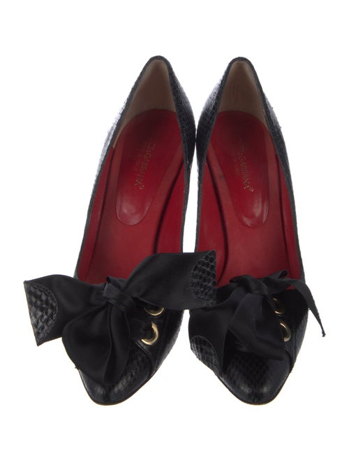 Dolce & Gabbana Embossed Leather Pumps