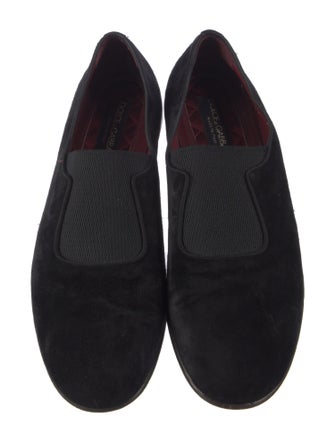 Dolce & Gabbana Suede Mesh Accents Loafers