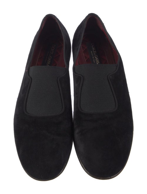 Dolce & Gabbana Suede Mesh Accents Loafers