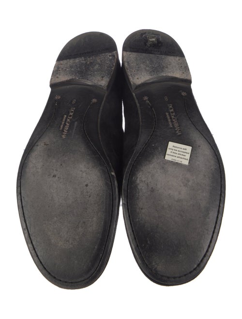 Dolce & Gabbana Suede Mesh Accents Loafers