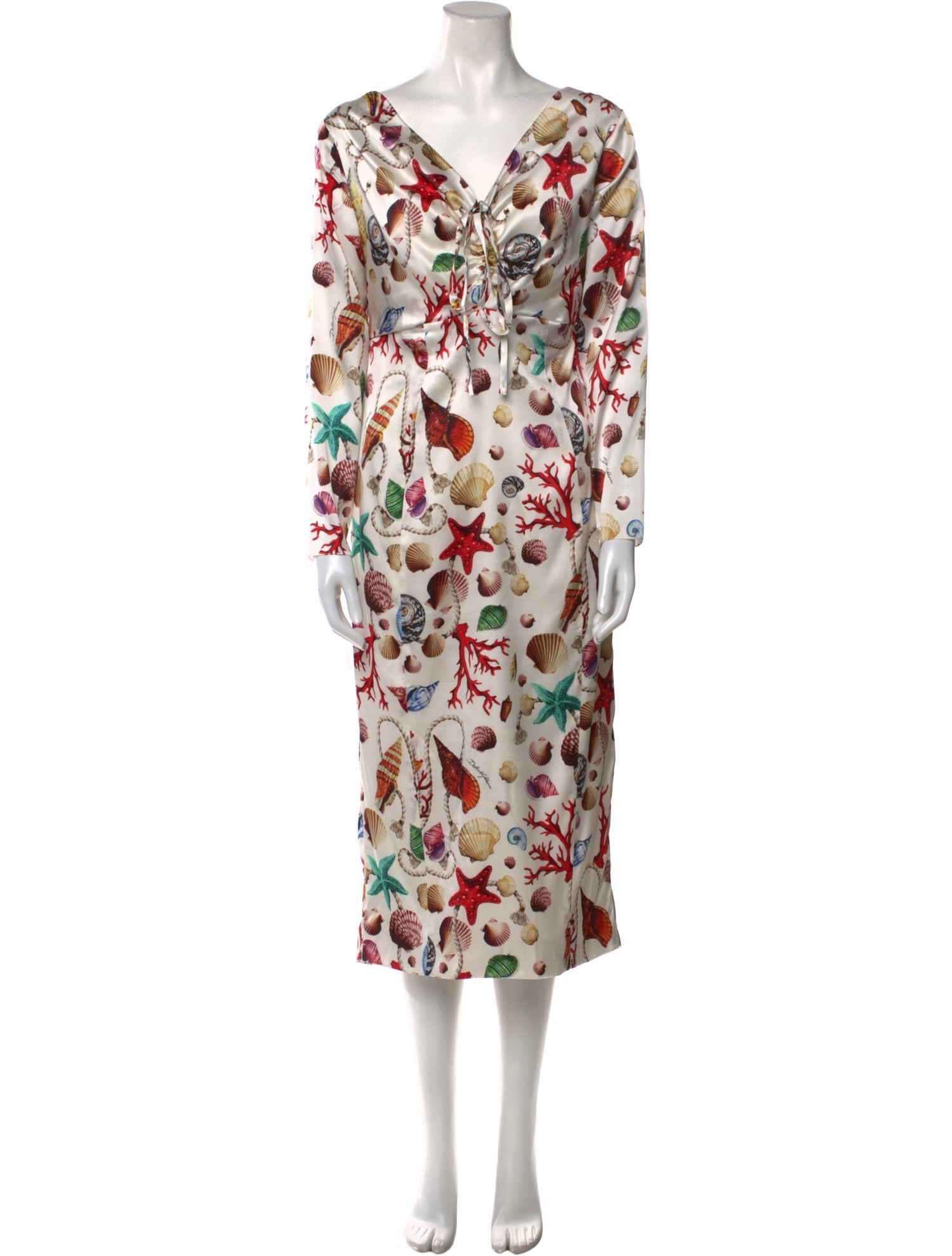 Dolce & Gabbana Silk Midi Length Dress