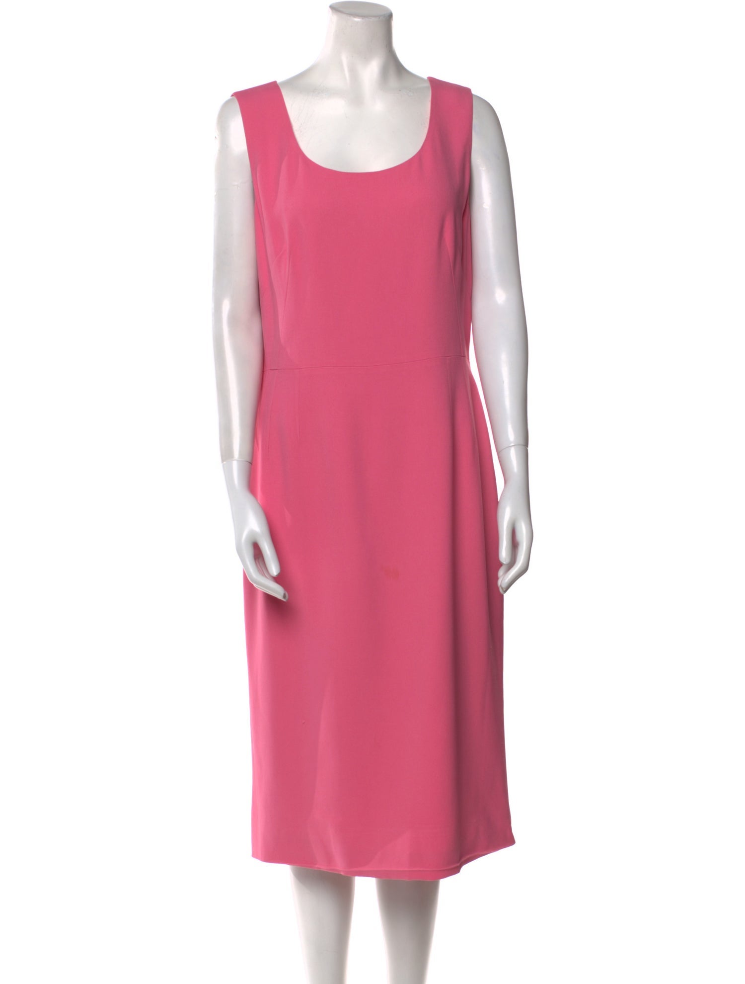 Dolce & Gabbana Scoop Neck Midi Length Dress