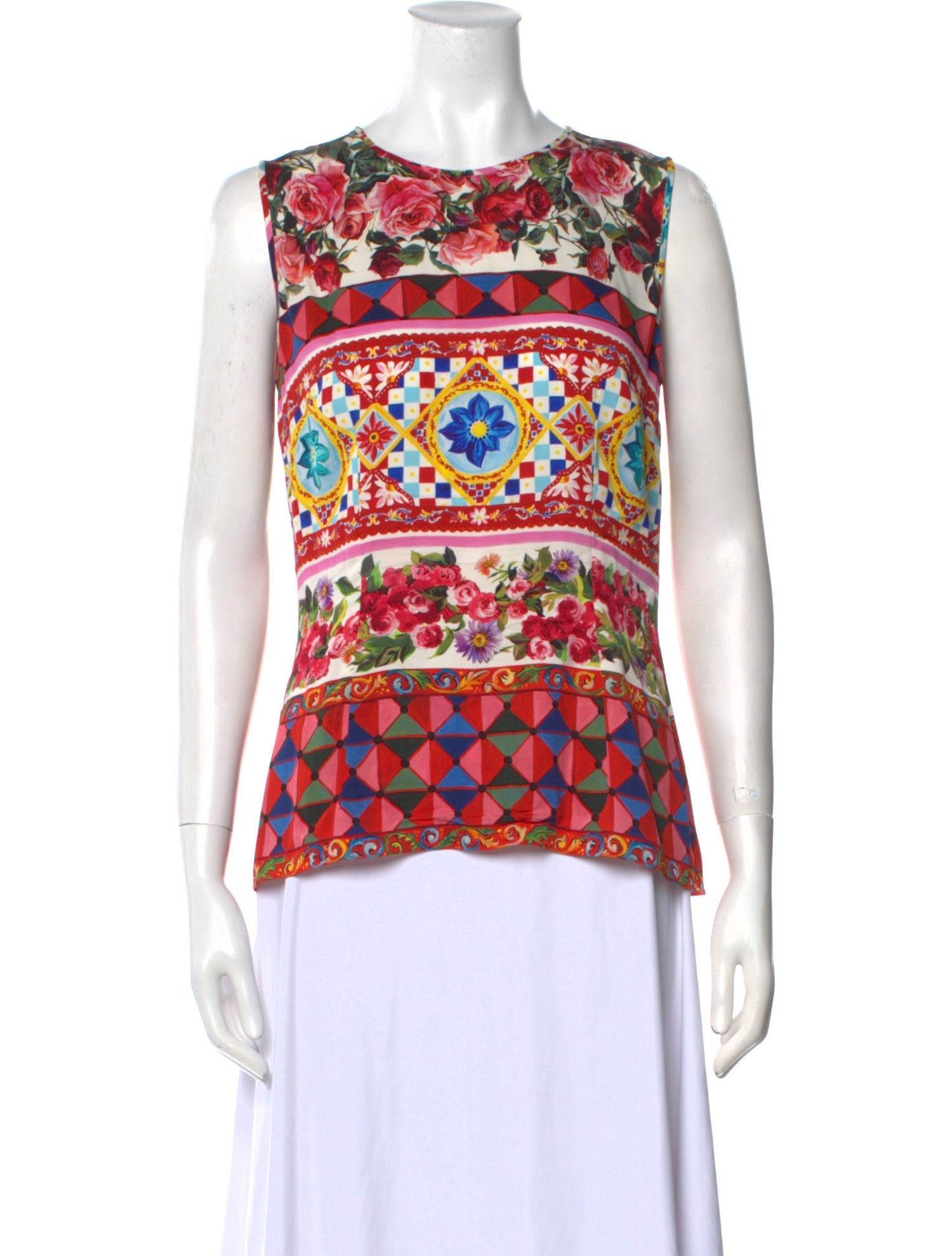 Dolce & Gabbana Silk Printed Top