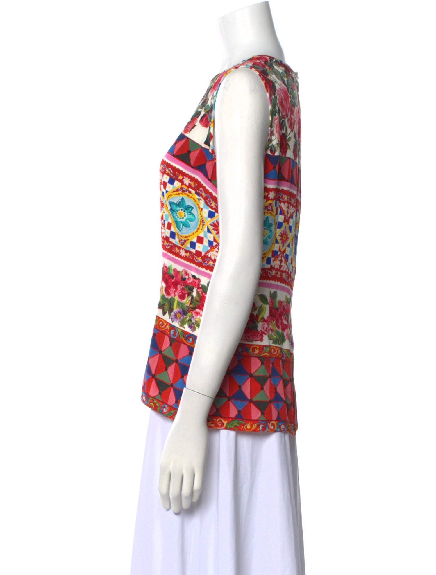 Dolce & Gabbana Silk Printed Top