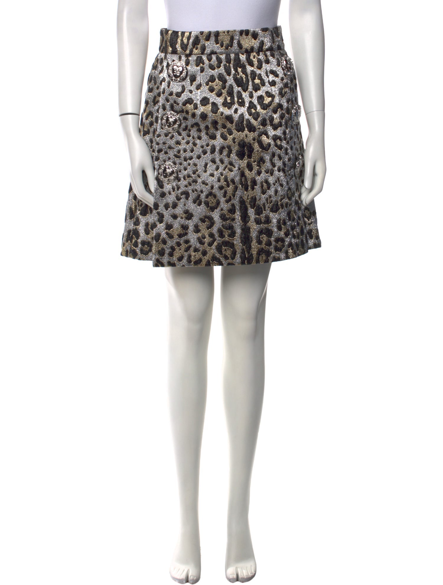 Dolce & Gabbana Animal Print Mini Skirt