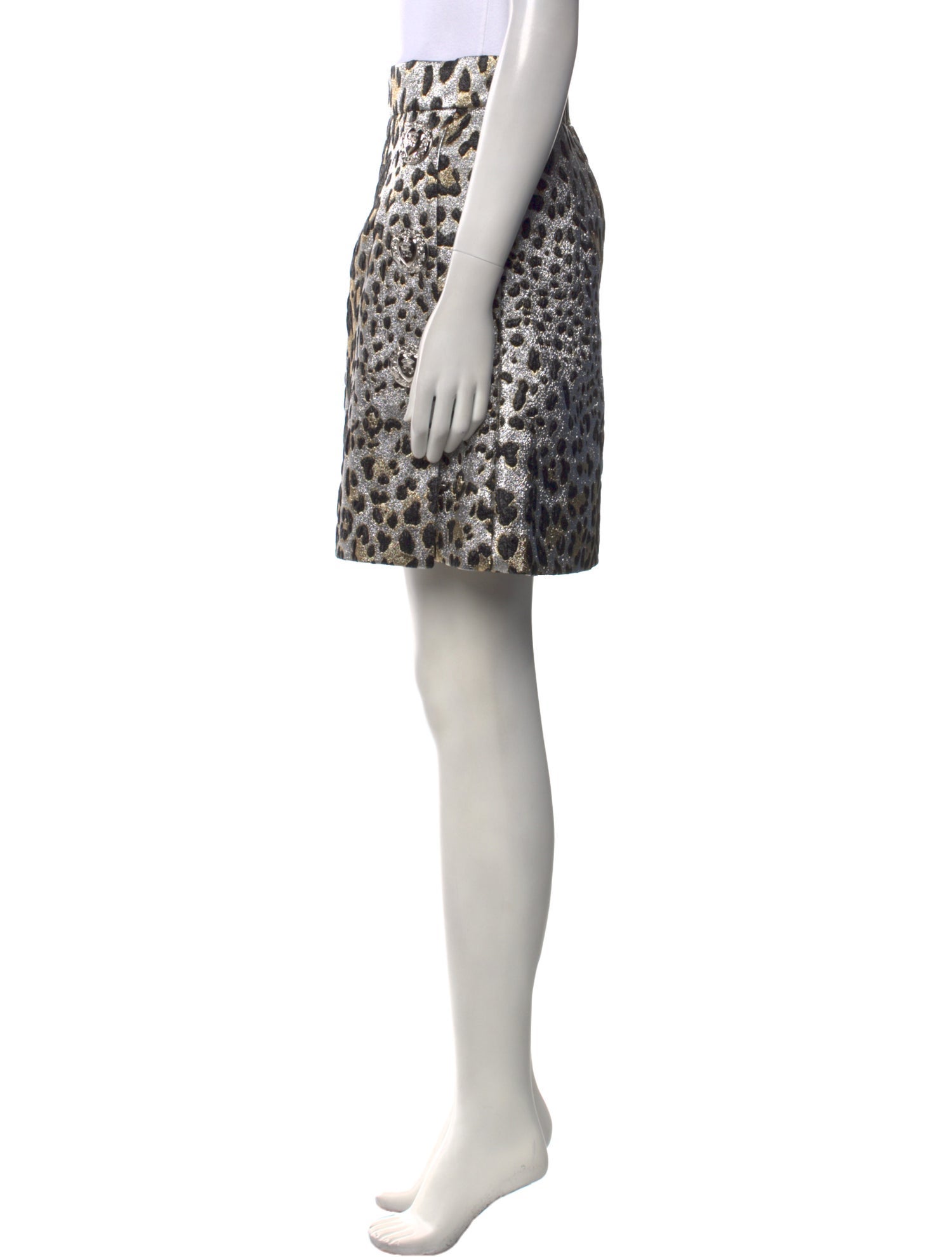 Dolce & Gabbana Animal Print Mini Skirt