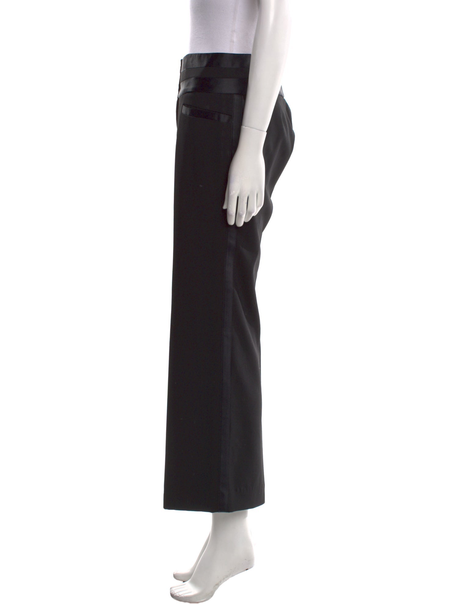 Dolce & Gabbana Virgin Wool Wide Leg Pants