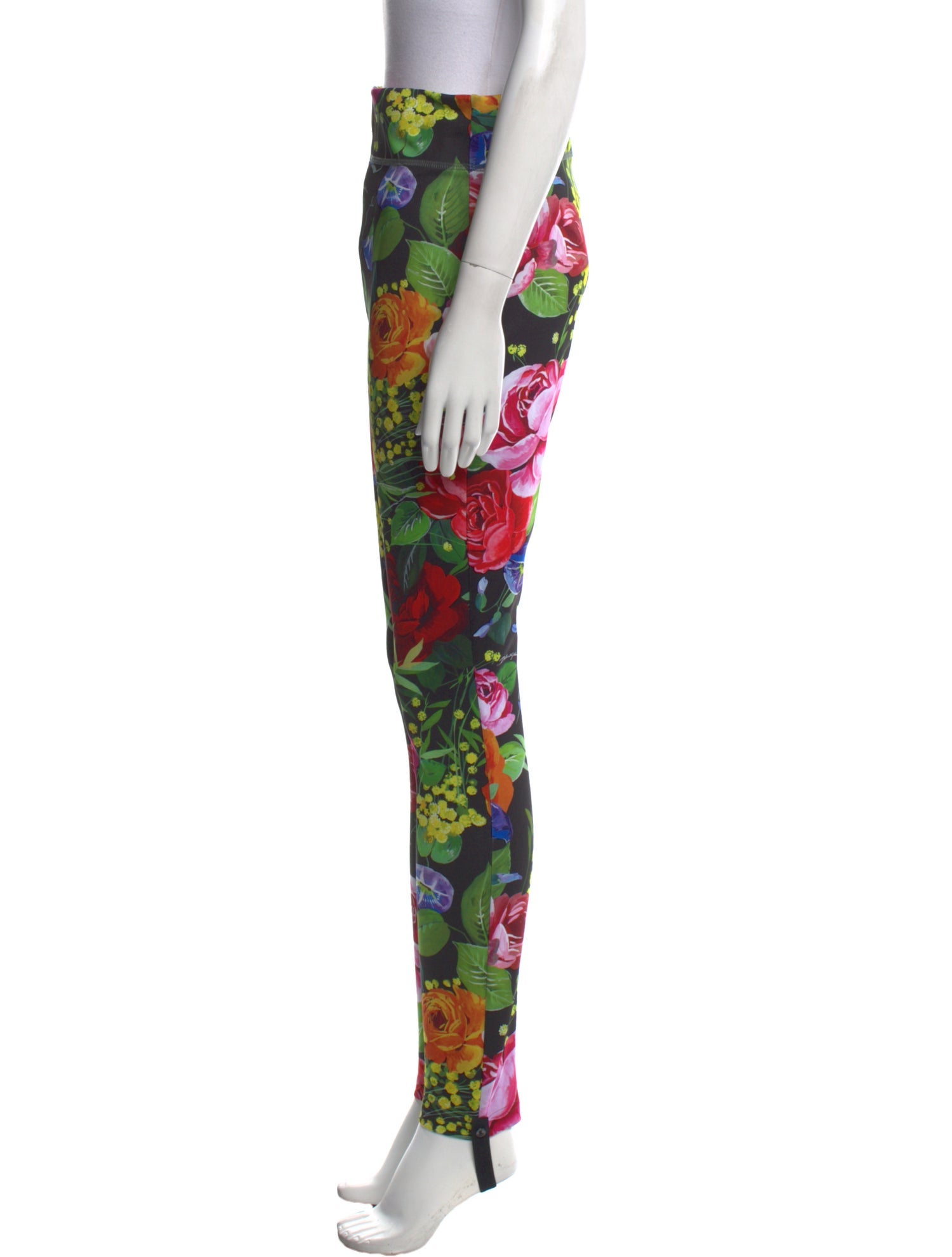 Dolce & Gabbana Floral Print Skinny Leg Pants w/ Tags