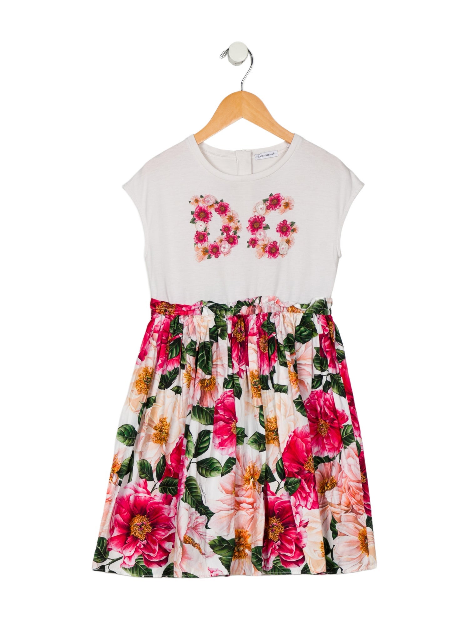 Dolce & Gabbana kid girls pink multicolored dress