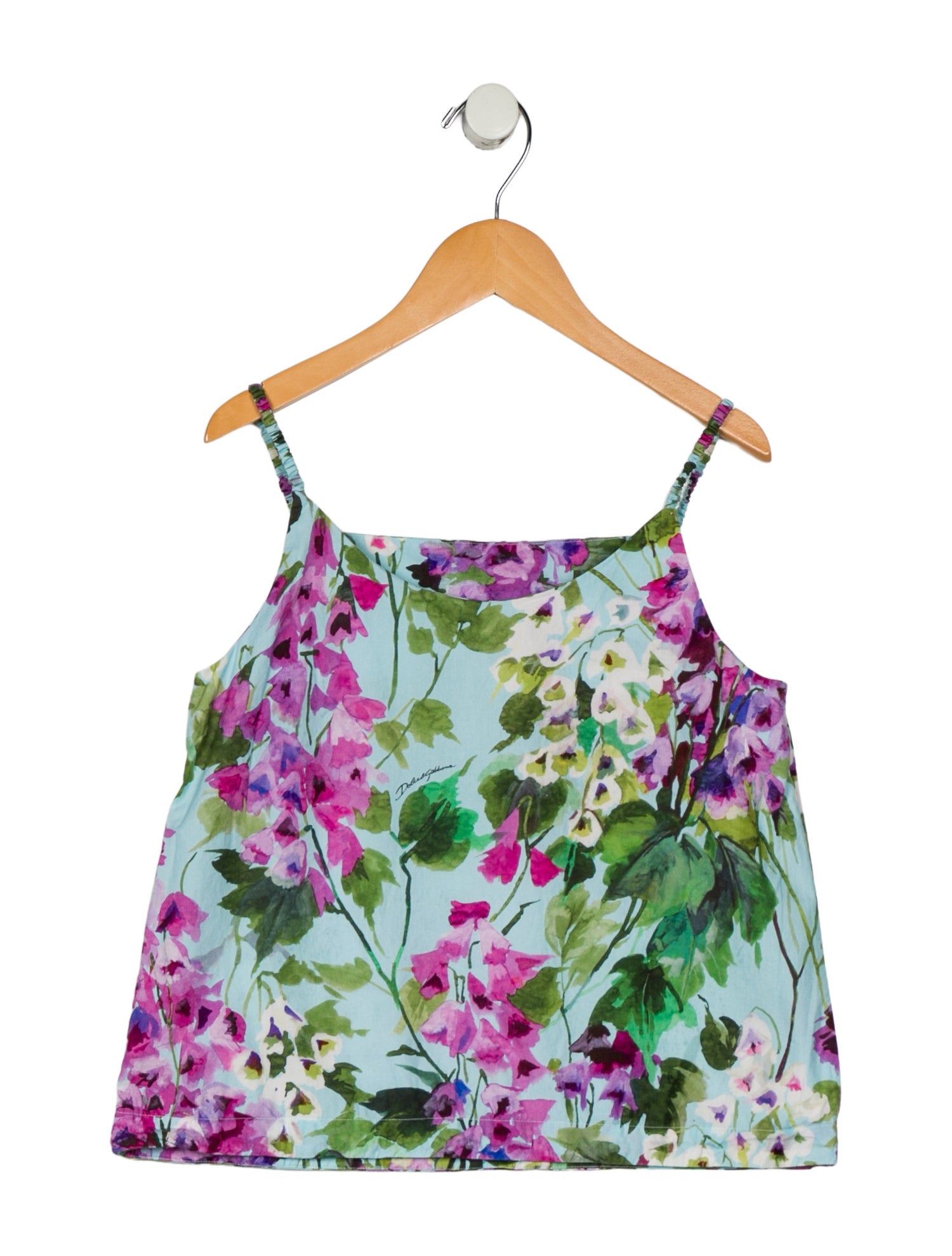 Dolce & Gabbana Girls Sleeveless Floral Top