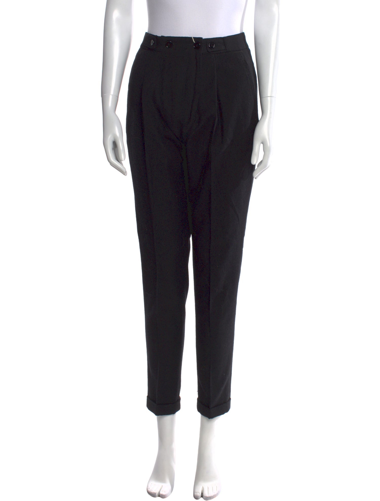 Dolce & Gabbana Wool Straight Leg Pants