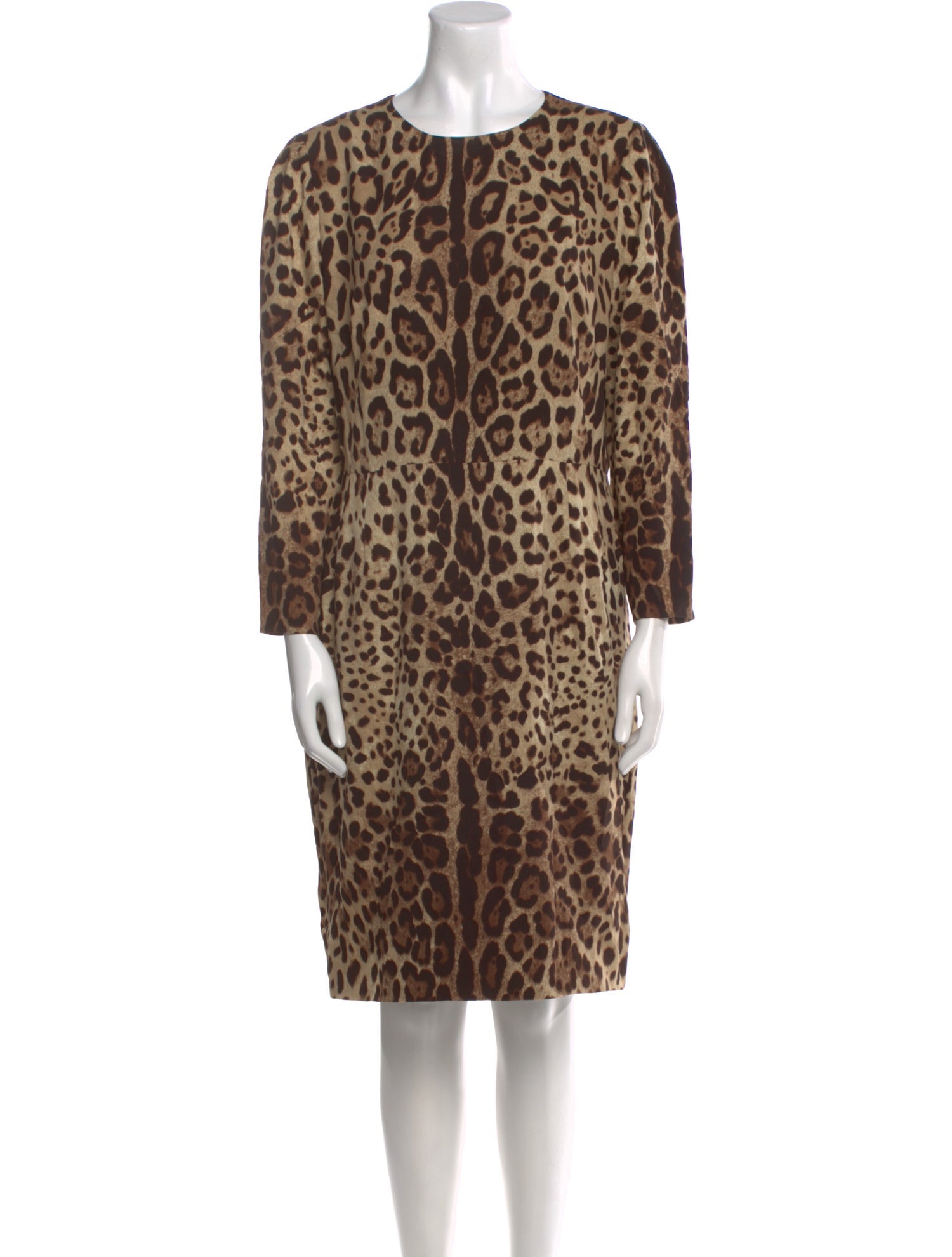 Dolce & Gabbana Animal Print Knee-Length Dress