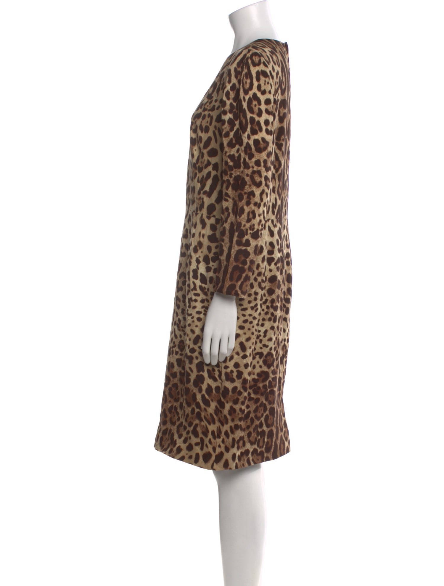 Dolce & Gabbana Animal Print Knee-Length Dress