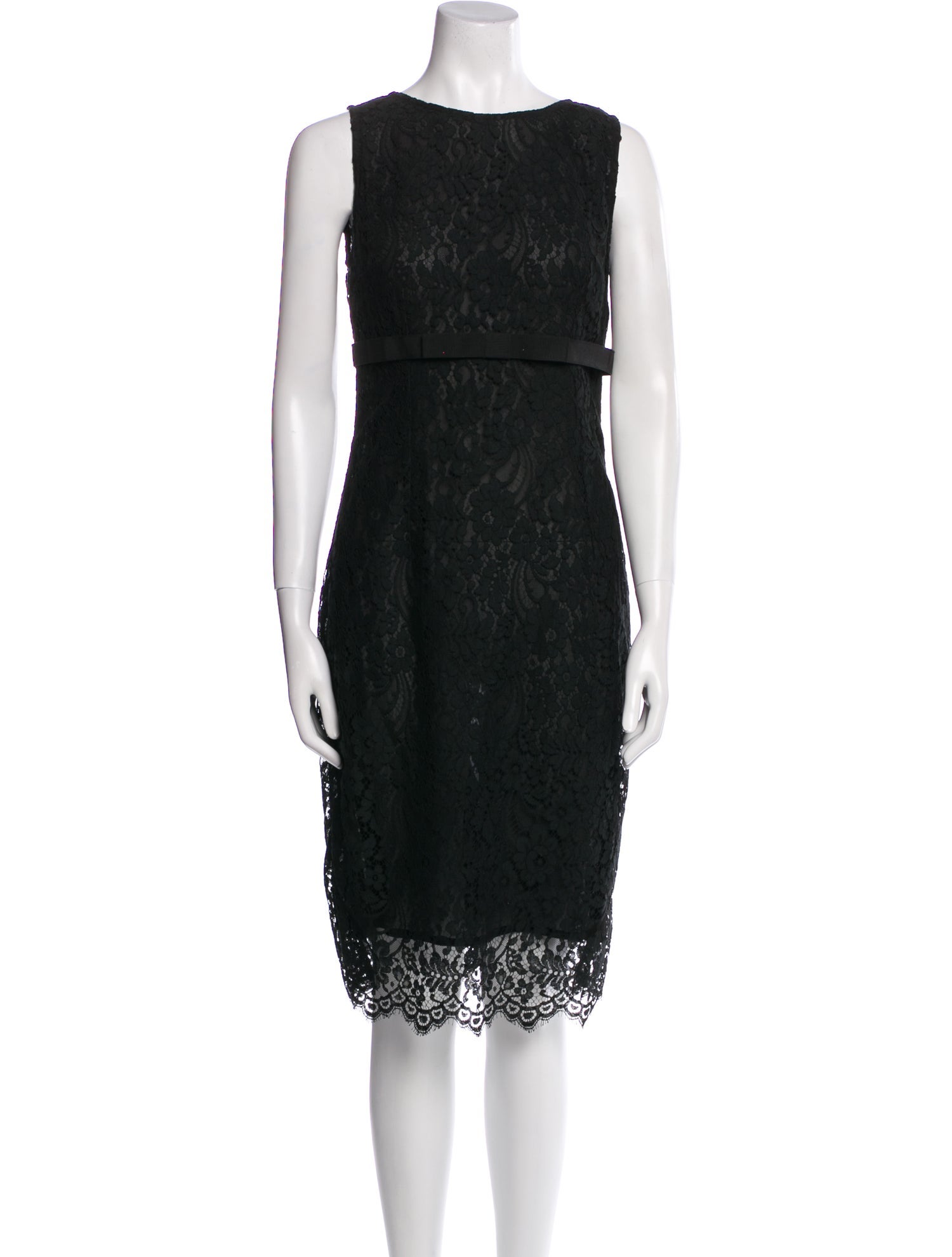 Dolce & Gabbana Lace Pattern Midi Length Dress