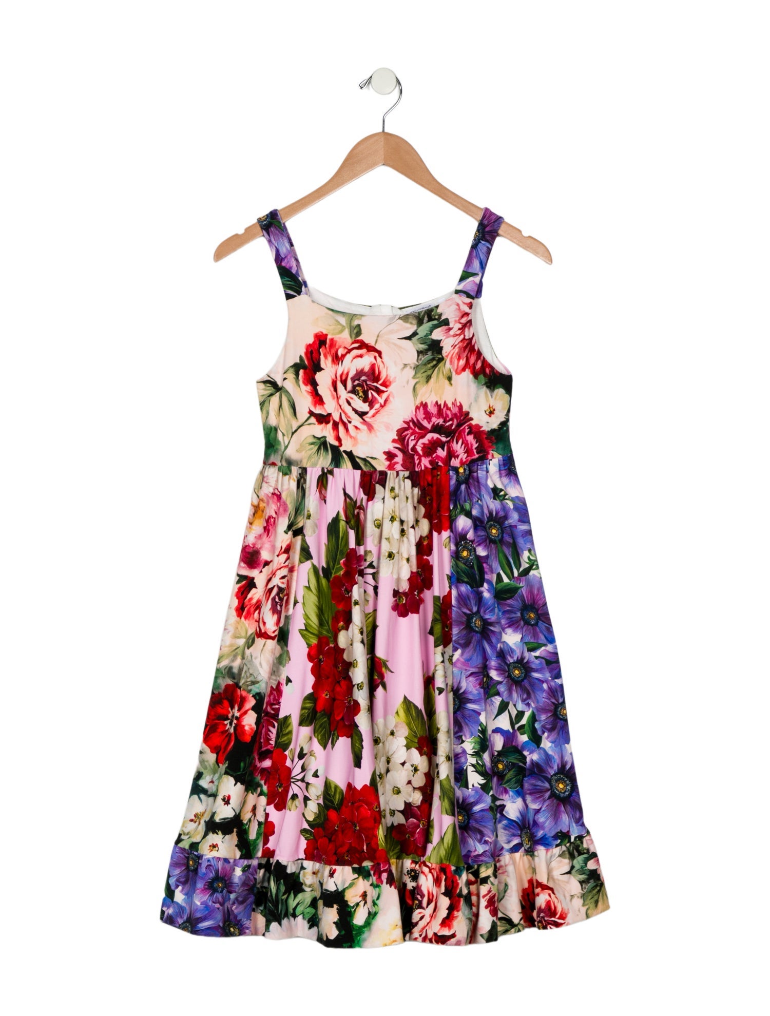 Dolce & Gabbana Girls Sleeveless Floral Dress