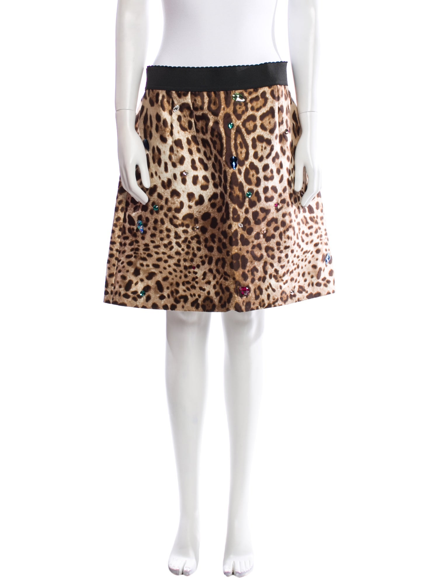 Dolce & Gabbana Silk Knee-Length Skirt